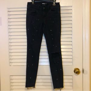 Dollhouse Black Distressed Paint jeans